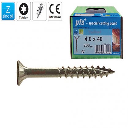 Vis  bois  4 x 40 mm Torx 20