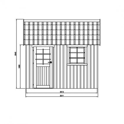 Abri bois Oleron 19 mm 6,44 m S8717