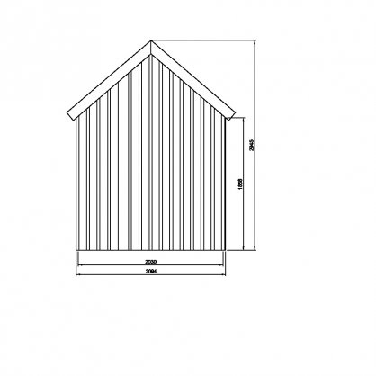 Abri bois Oleron 19 mm 6,44 m S8717