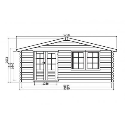 Abri Solid 28 mm VERNIER 28,94 m 538x538 cm - S8346