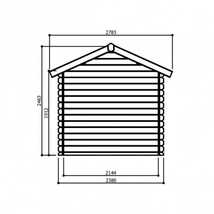 Abri de jardin 28 mm ARLES 8,52 m S8319