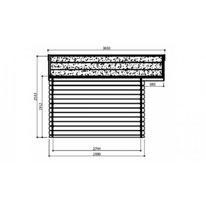 Abri de jardin 28 mm DOUAI 15,14 m S8309 - 508 x 298 cm