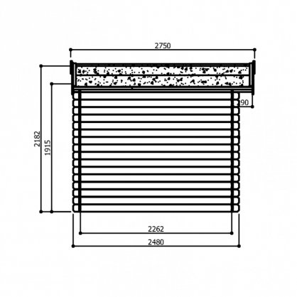 Abri de Jardin en Bois AMBERG 7,39 m S8603