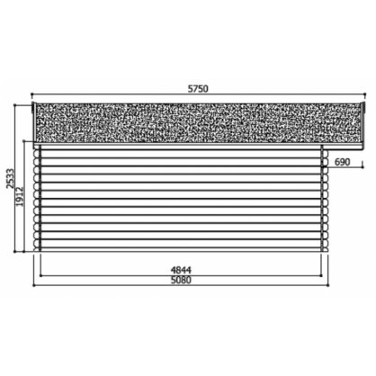 Abri de jardin MONTREUX 25,81 m S8344 - 508 x 508 cm