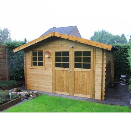 Auvent en Bois Quieta 3,5 x 3,5 m - Foresta-Abris Jardin Azur