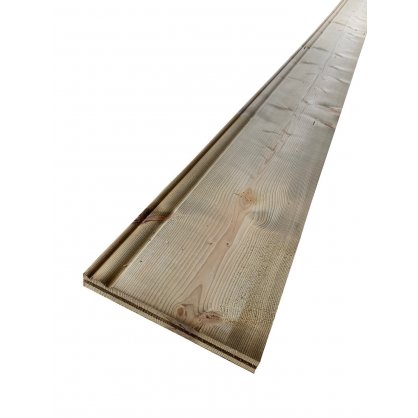 Planche de rive 170x28 mm Long. 4,80 m en sapin 