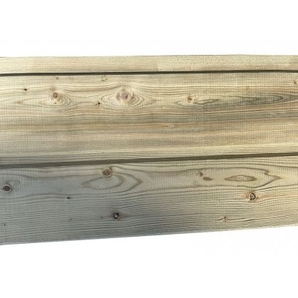 Bardage sapin rversible 2700x145x22 mm trait Classe 3 vert