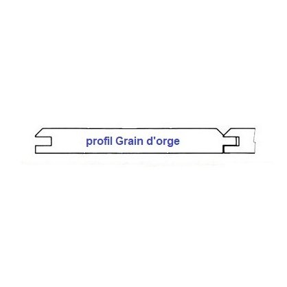 Bardage sapin rversible profil grain d'orge