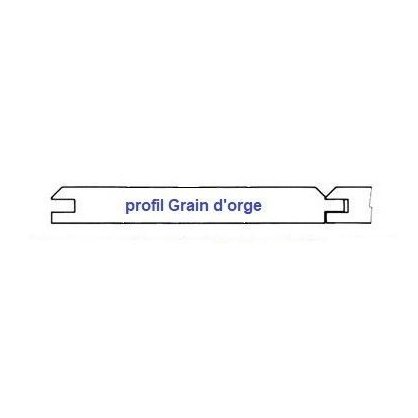 Profil Bardage sapin rversible 3000x145x22 mm trait Classe 3 MARRON