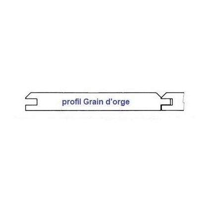 Profil grain d'orge Bardage sapin rversible