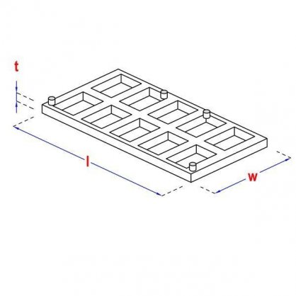 Cales charpente p.10mm 50x100 mm HAPAX 