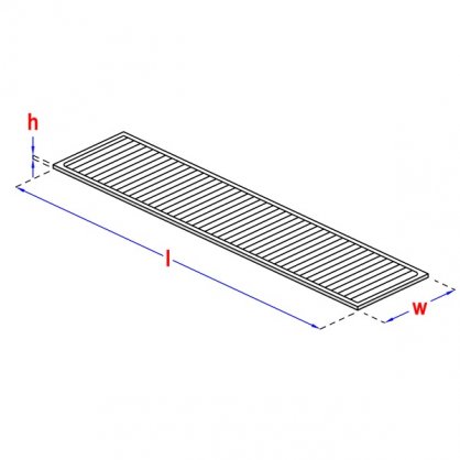 Cales plates 1x22x95 mm pour terrasse HAPAX 