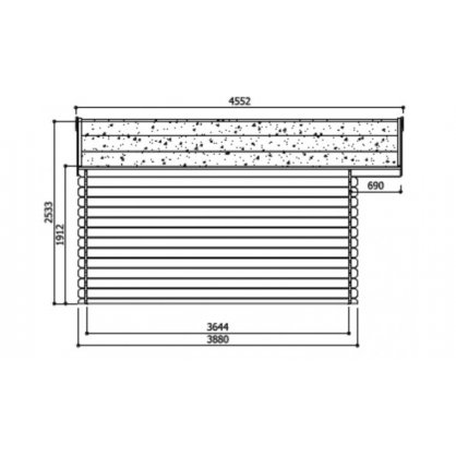 Chalet de jardin 28mm ZURICH 508 x 388 cm - 19,71m 