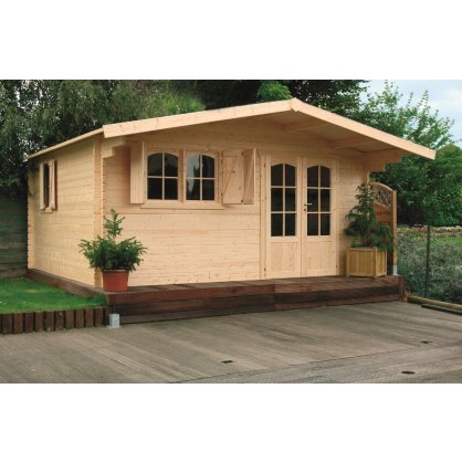 Chalet de jardin 40 mm CHAMONIX 19,98 m - 478 x 418 cm