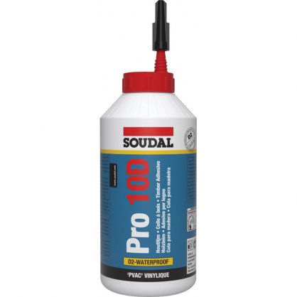 Colle  bois prise lente PRO 10D 750g - 108768 - SOUDAL