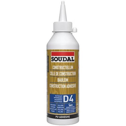 Colle polyurthane D4 SOUDAL - Biberon de 250 g