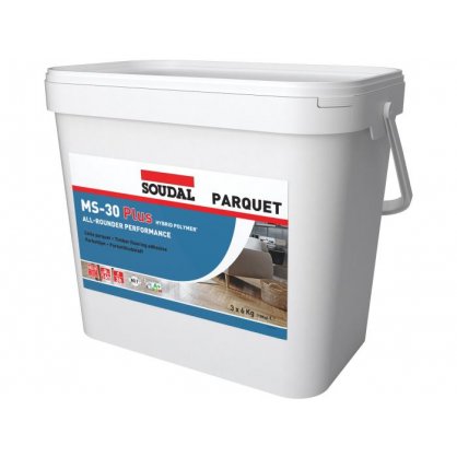 Colle pour parquet massif MS-30PLUS - 18 kg - SOUDAL