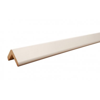 Corniere d'angle Blanc 3000x55x55 mm - Sapin trait Classe 3