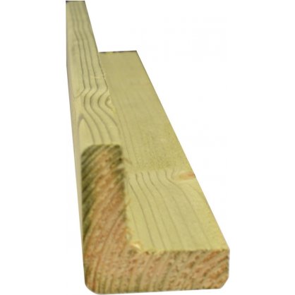 Corniere d'angle bardage en sapin Cl3 3000x55x55 mm