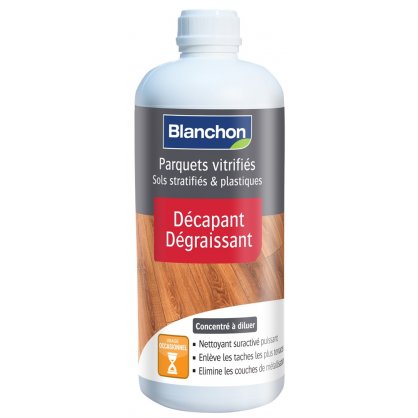 Dcapant dgraissant parquets vitrifis et sols stratifis 1L BLANCHON