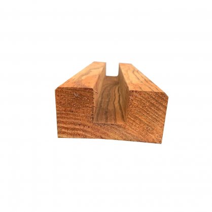Demi poteau bois autoclave marron 240x9x4,5 cm