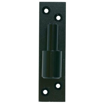 Gond de volet sur platine  14 mm noir en acier