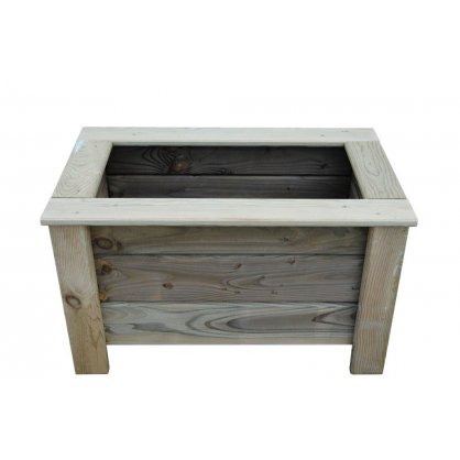 Jardinire en bois trait 80 x 40 cm