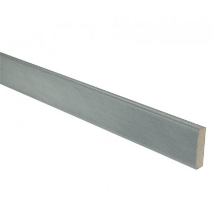 Jupe de finition Atmosphère brossée - 20x70x2000 mm - Gris Ushuaia SILVADEC