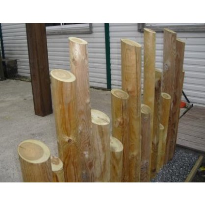 Kit 1 ml clôture rondins bois déco