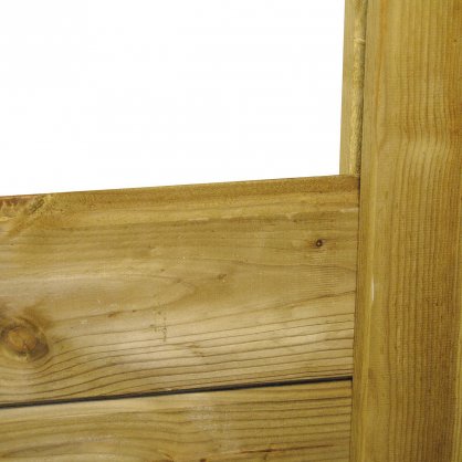 Lisse de finition clôture en bois bombée 1,95 m