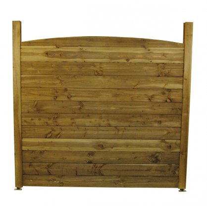 Lisse de finition clôture en bois bombée 1,95 m