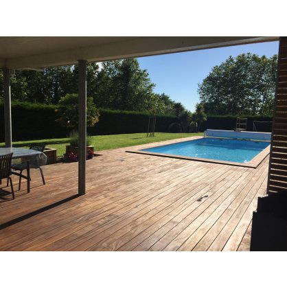 Lame terrasse Cumaru L. 1,85m 145x21 mm