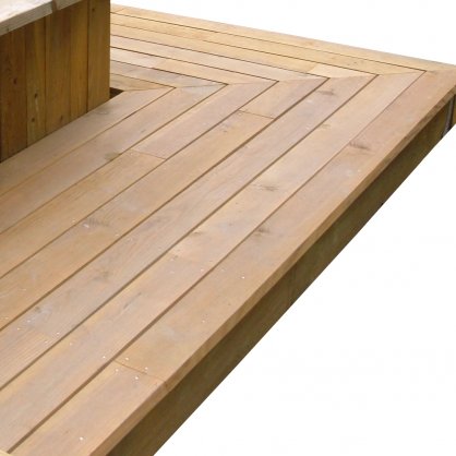 Lame terrasse en pin maritime trait Classe 4 lisse Slection - L.2,40 m 145x22 mm