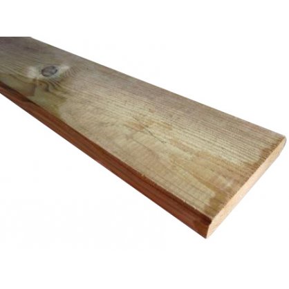 Lame terrasse TRADITION 145x22mm L.2,40 m en pin Classe 4 vert