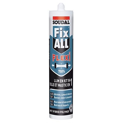 Mastic colle Fix All Flexi BLANC 290 ml - 105029 - SOUDAL 