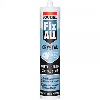 Mastic colle Fix All Flexi CRYSTAL 290 ml - 110980 - SOUDAL 