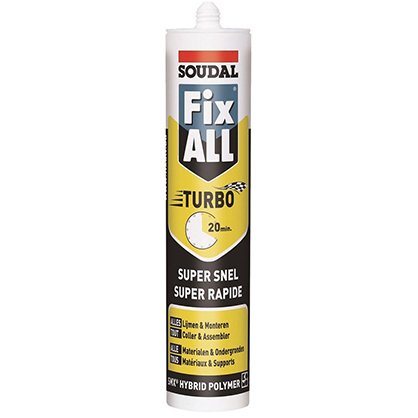 Mastic Fix All turbo blanc 290 ml - 121923 - SOUDAL