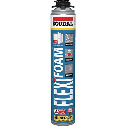 Mousse PU pistolable FLEXIFOAM 750 ml - 153414 - SOUDAL