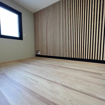 Parquet bois massif à clouer 200x20 cm Choix Sans Noeud