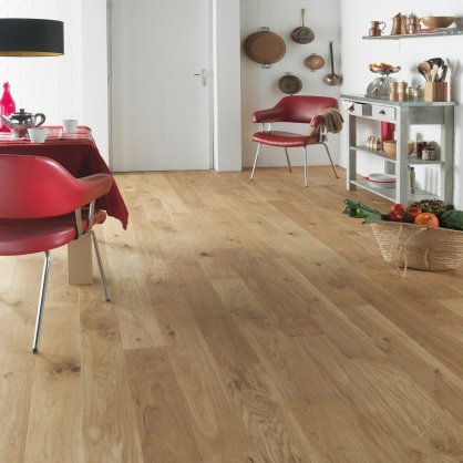Parquet contrecoll monolame 1210x139x12 mm Chne Mix Topaze 