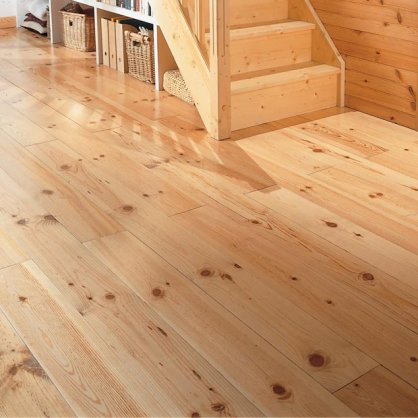 Parquet pin des Landes noueux 200x10 cm