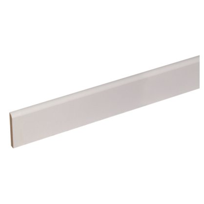 Plinthe en pin prpeint blanc 100x10mm L. 2,00 m