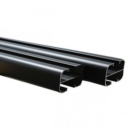 Poteau alu First 74x48 mm pour clture composite Bali Evoluclos - RAL 7016