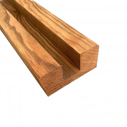 Poteau bois 90x45 mm L.2,40 m en pin trait Classe 4 marron