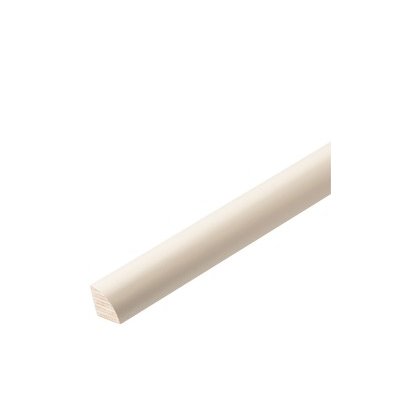 Quart de rond pin prpeint blanc 15x15 mm L. 2,40 m