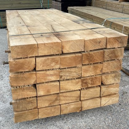Traverse paysagre en chne 2,40m 200x100 mm