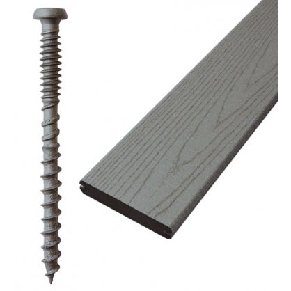 Vis Cobra gris 5x63 mm pour terrasse composite