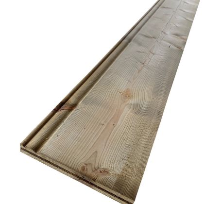 Planche de rive 220x28 mm Long. 4,80 m en Sapin/Epicea traité Classe 3