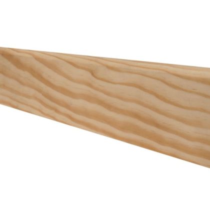 Plinthe en pin des Landes sans noeud bord arrondi 70x10 mm L. 2,00 m