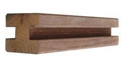 Poteaux bois rainurés